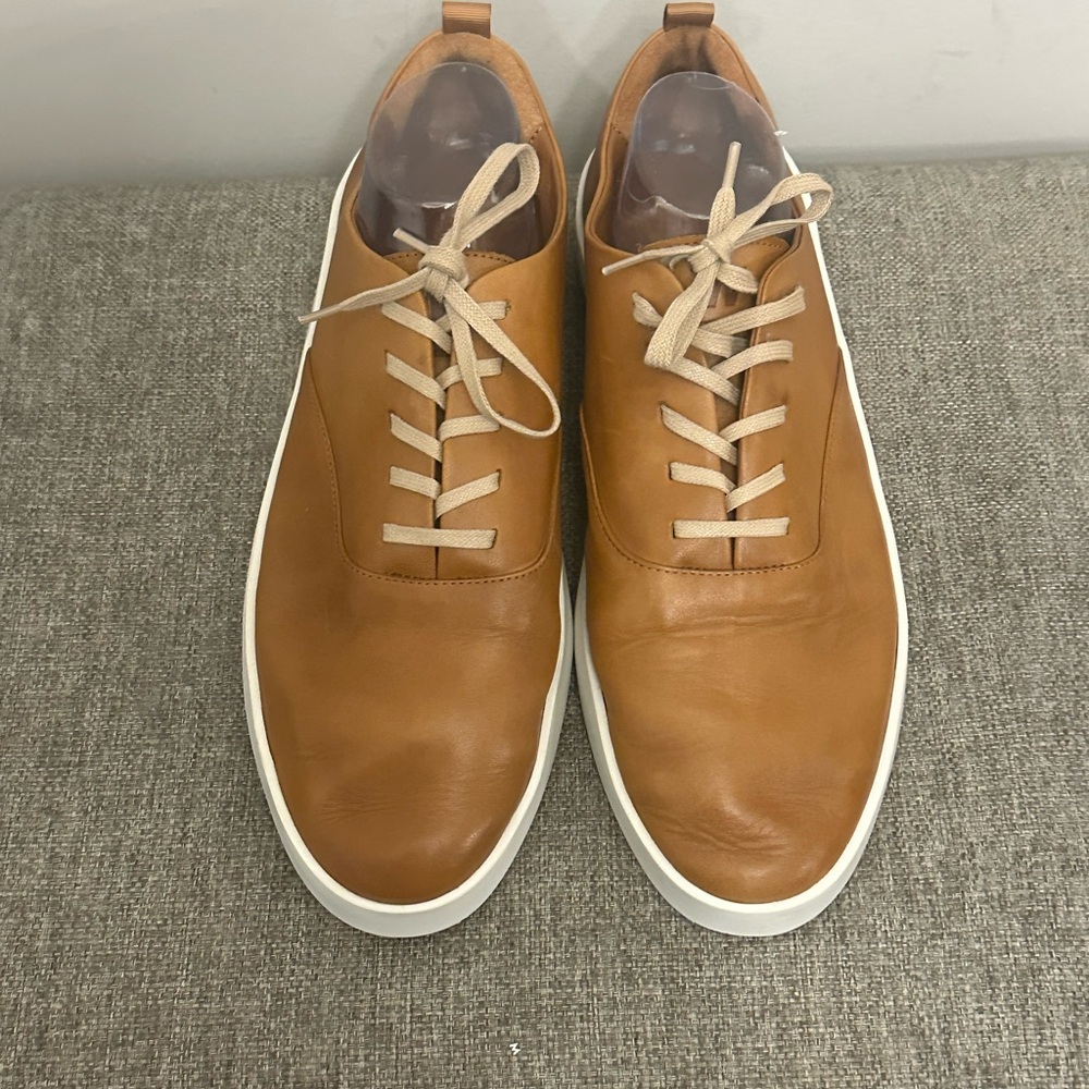 Wolf & Shepherd Cruise Lace-Up sneakers in brown leather.  Size 44=11 - Picture 2 of 8